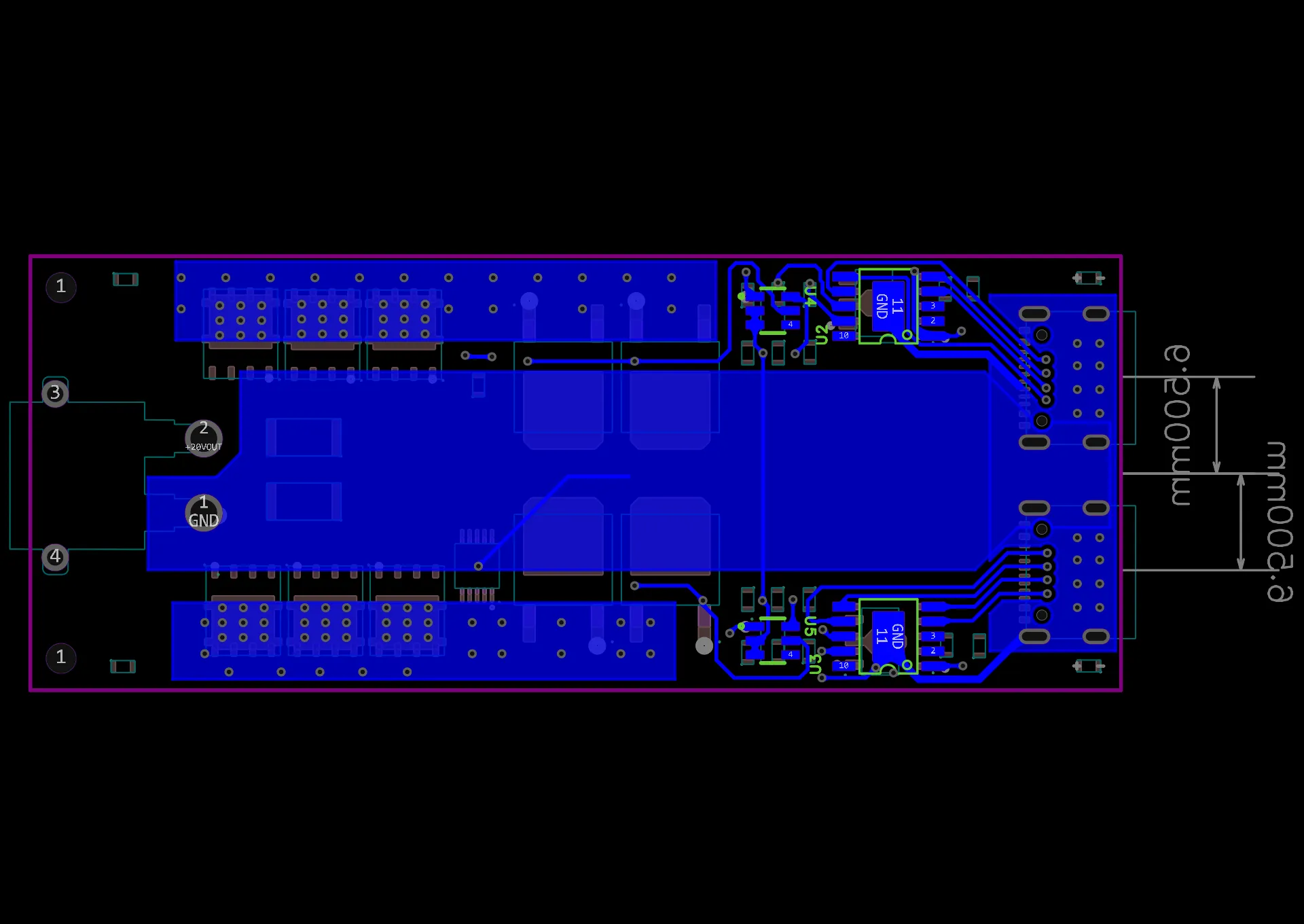 PD 电源并联器 PCB 公开预览。