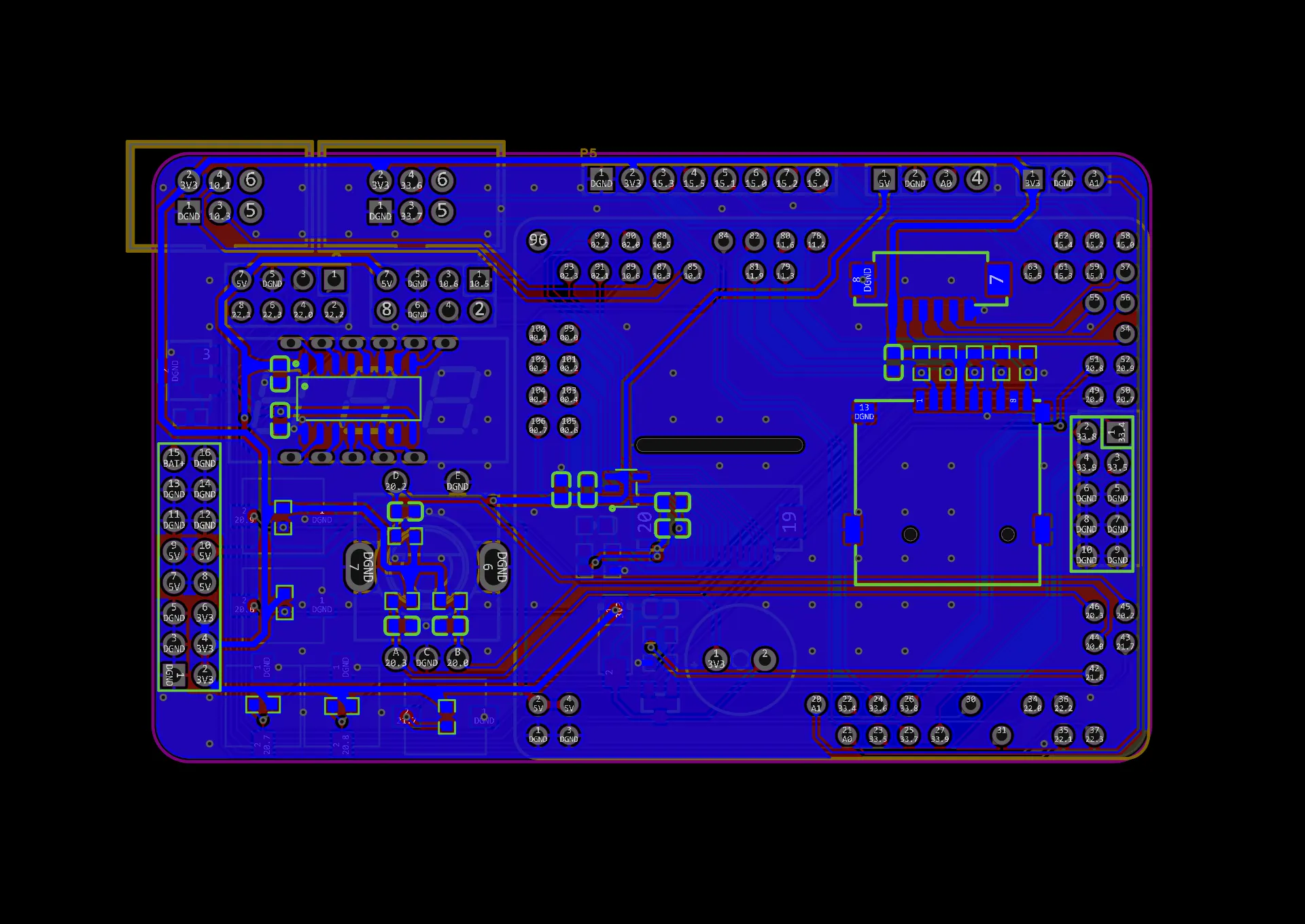 顶板 PCB 公开预览。