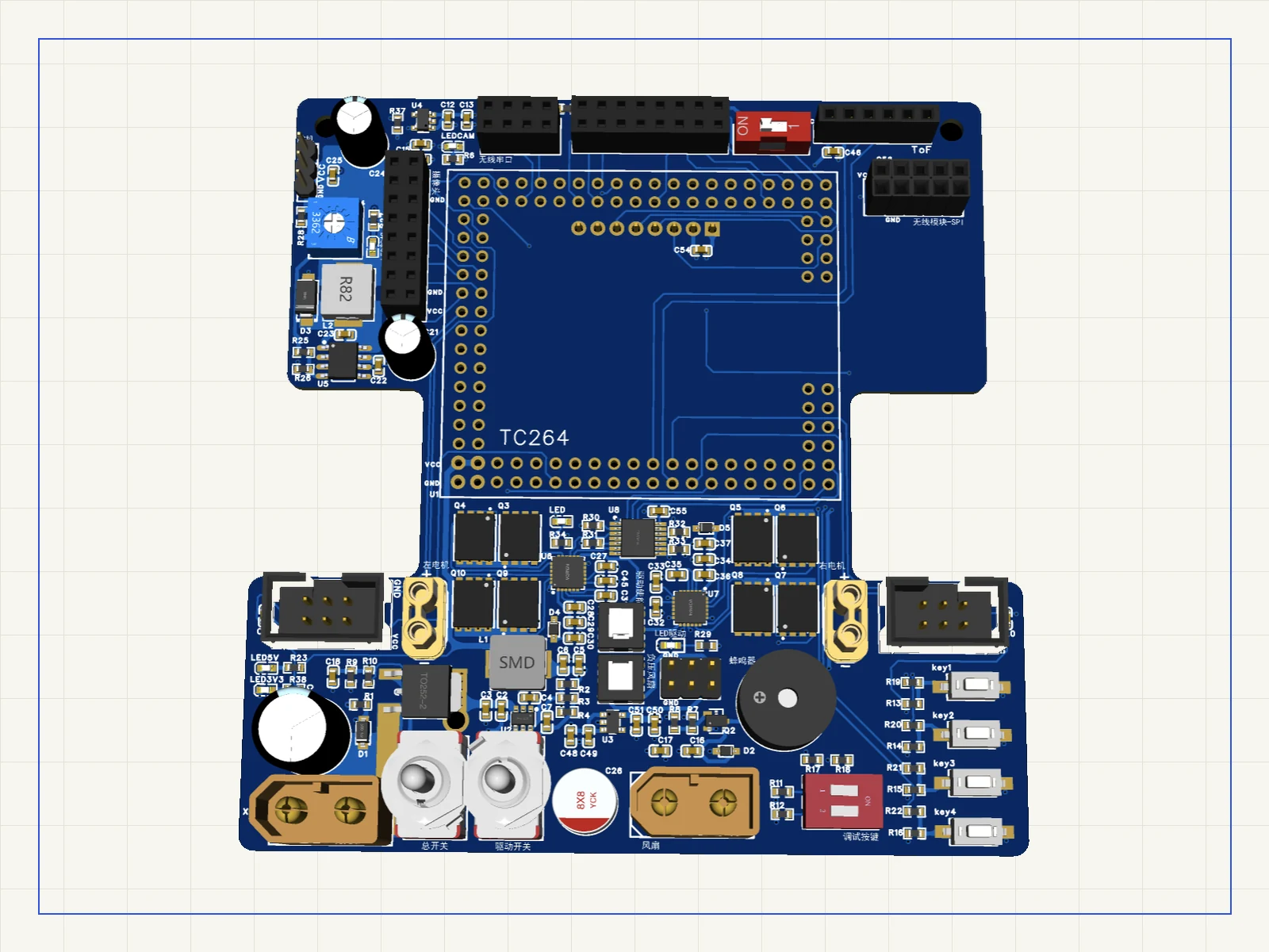 TC264 智能车主板 V2.5展示图