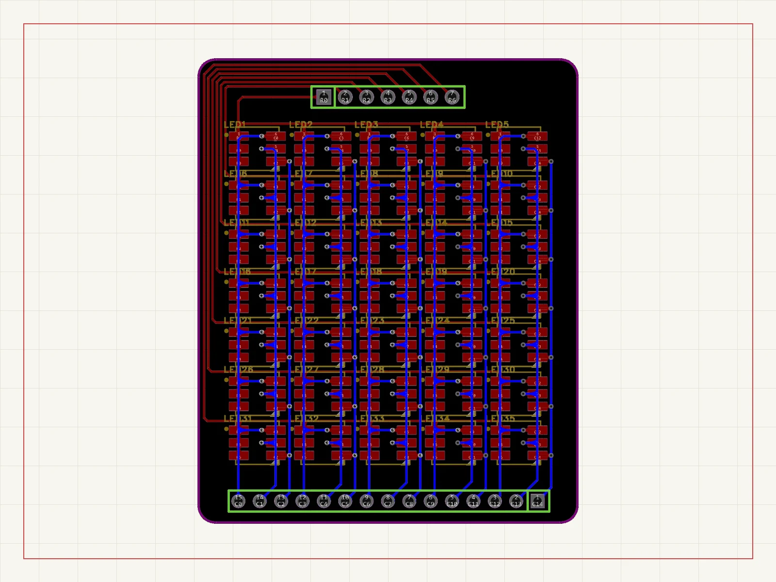 RGB 灯板 PCB 公开预览。